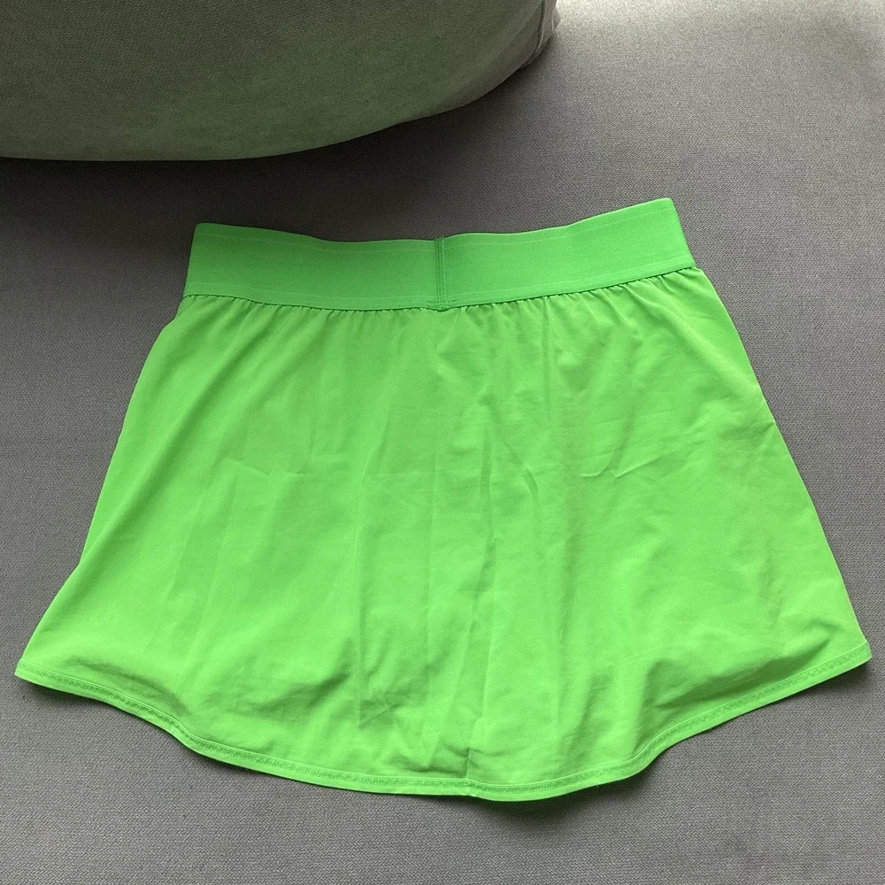 Alo Match Point Tennis Skirt Green Glow S